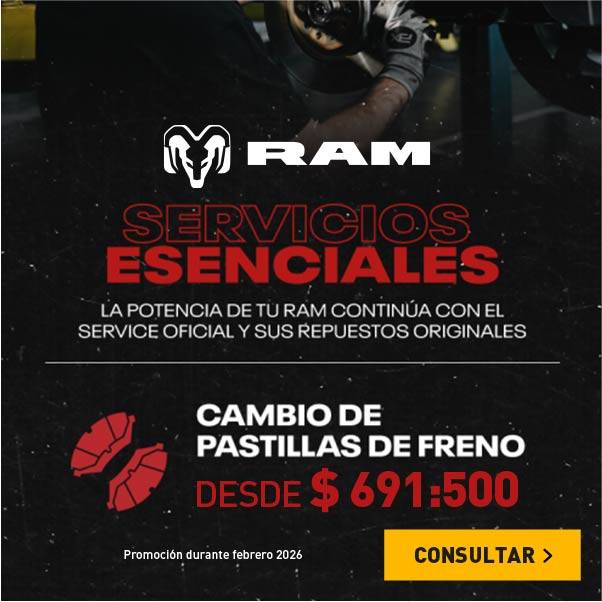 Promos Servico RAM en pastillas de freno