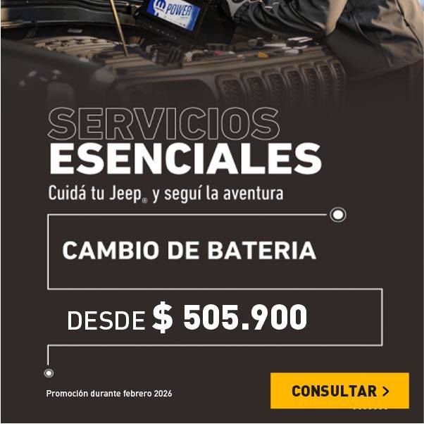 Promos Servico Jeep en baterias