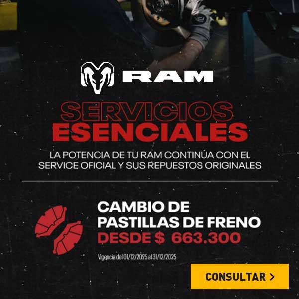 Promos Servico RAM en pastillas de freno