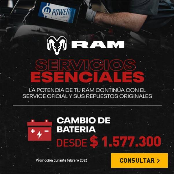 Promos Servico RAM en baterias