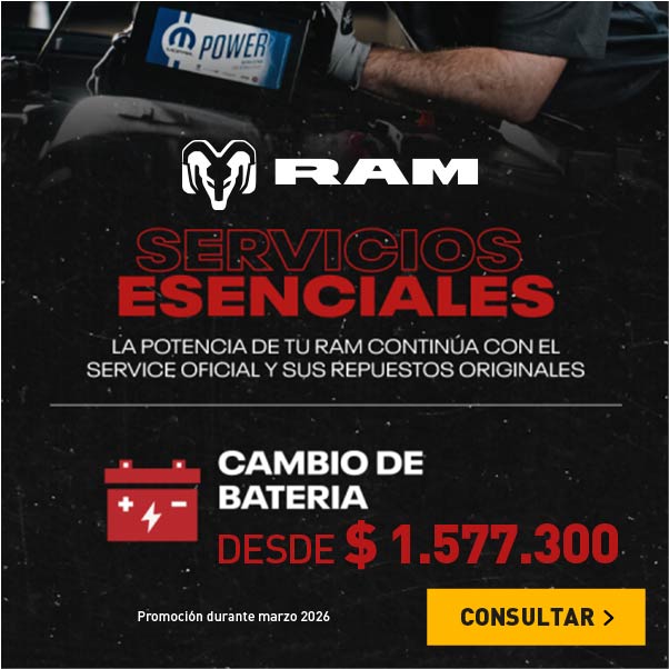 Promos Servico RAM en baterias