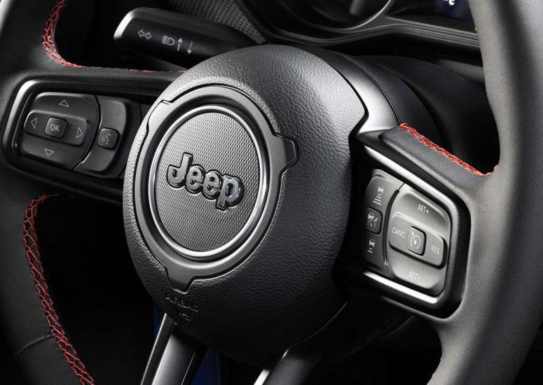 Jeep Wrangler interior volante