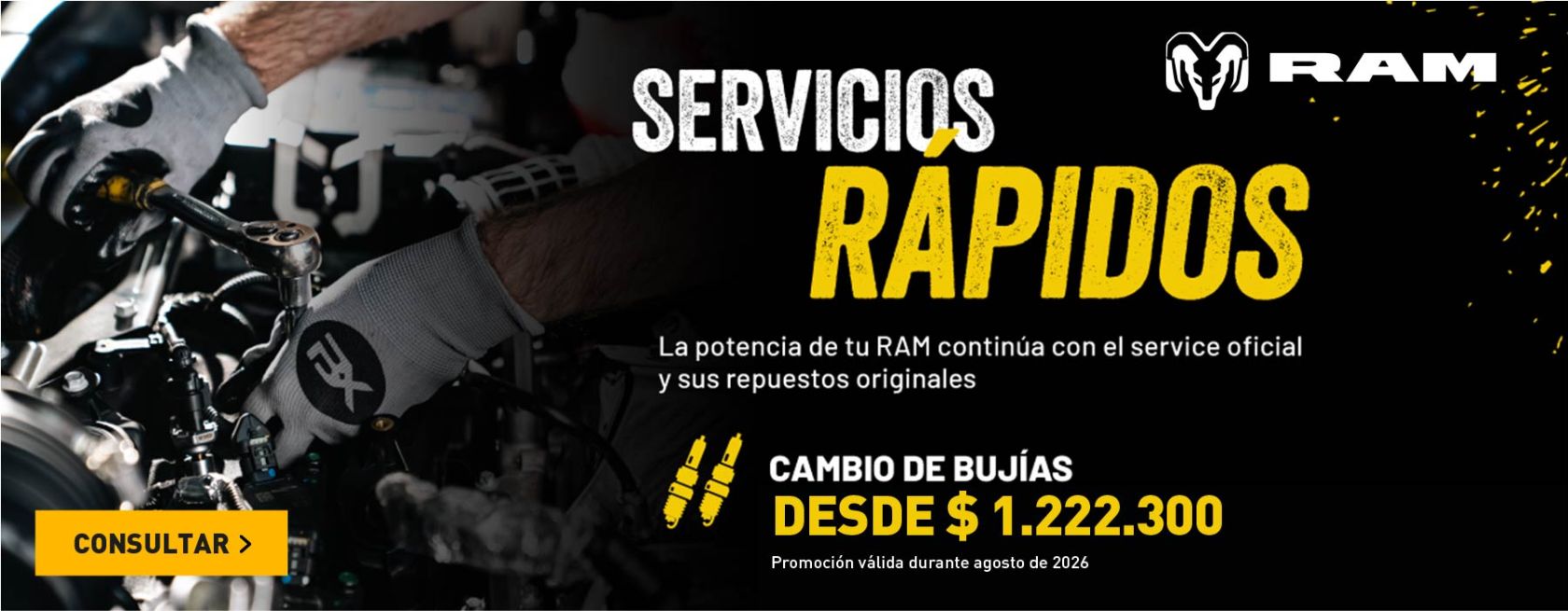Promos servicio RAM bujías