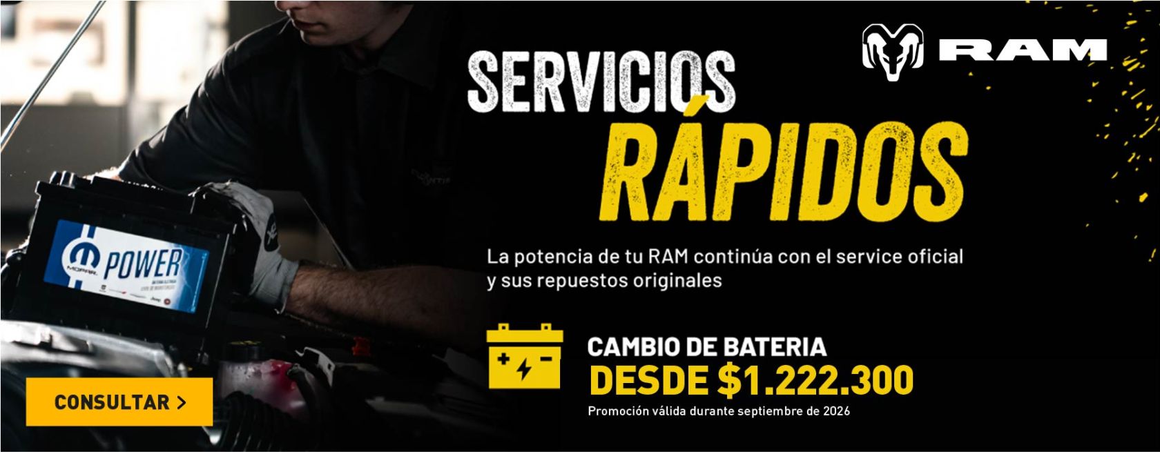 Promos servicio RAM beterias