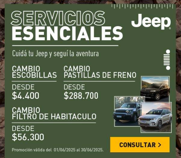 Promos Servicio Jeep