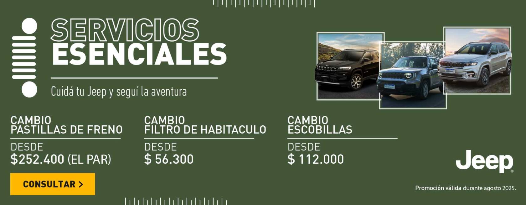 Promos servicio Jeep 