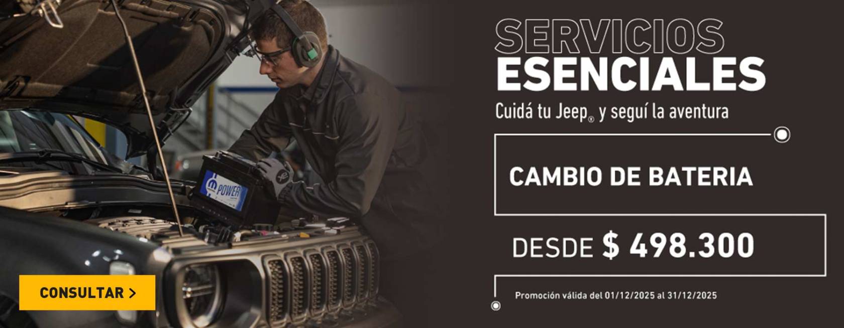 Promos servicio Jeep beterias
